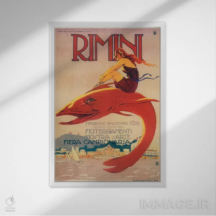 تابلو دکوراتیو ریمینی اثر مارچلو دودوویچ - نمای قابدار سفید