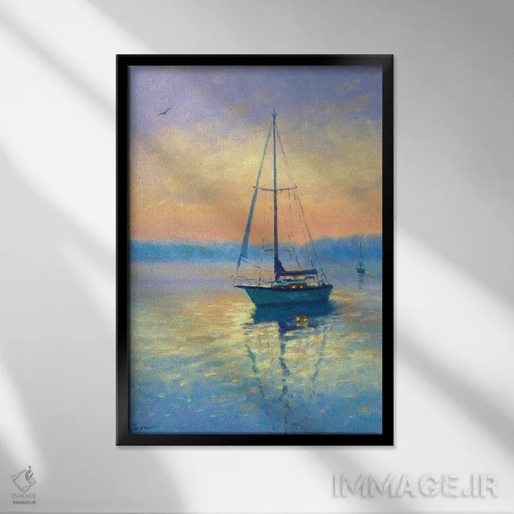 تابلو دکوراتیو غروب XXI اثر دمیتری اولین - نمای قابدار مشکی