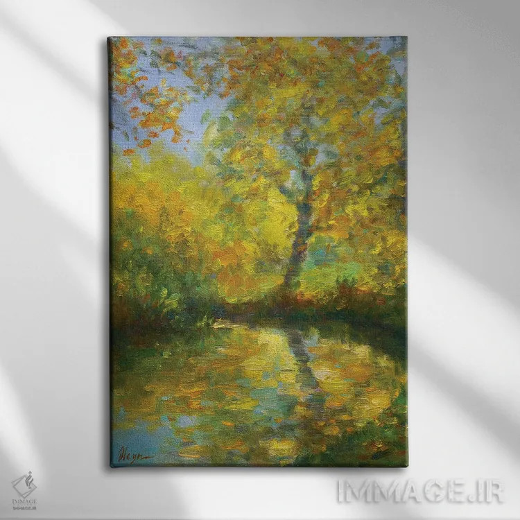 تابلو دکوراتیو روز طلایی اثر دمیتری اولین - نمای روبهرو روی دیوار