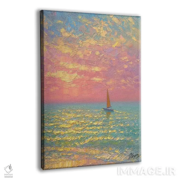 تابلو دکوراتیو منظره دریا VII اثر دمیتری اولین - نمای پرسپکتیو محصول