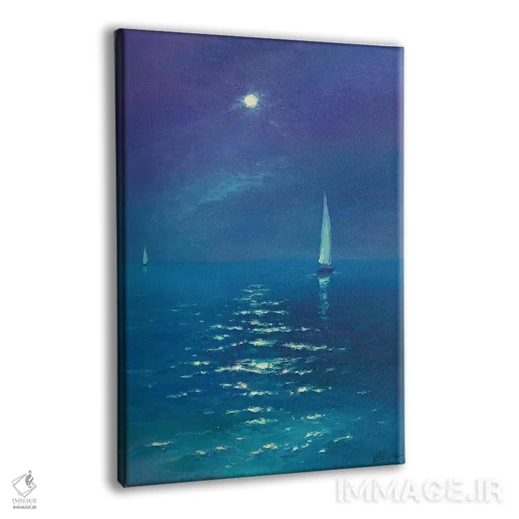 تابلو دکوراتیو شب مهتابی اثر دمیتری اولین - نمای پرسپکتیو محصول
