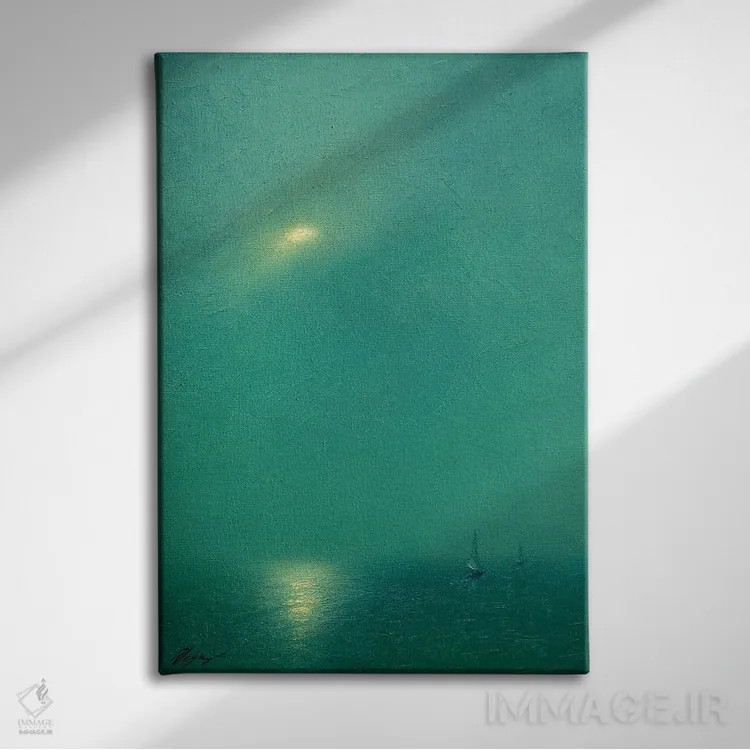 تابلو دکوراتیو مهتاب اثر دمیتری اولین - نمای روبهرو روی دیوار