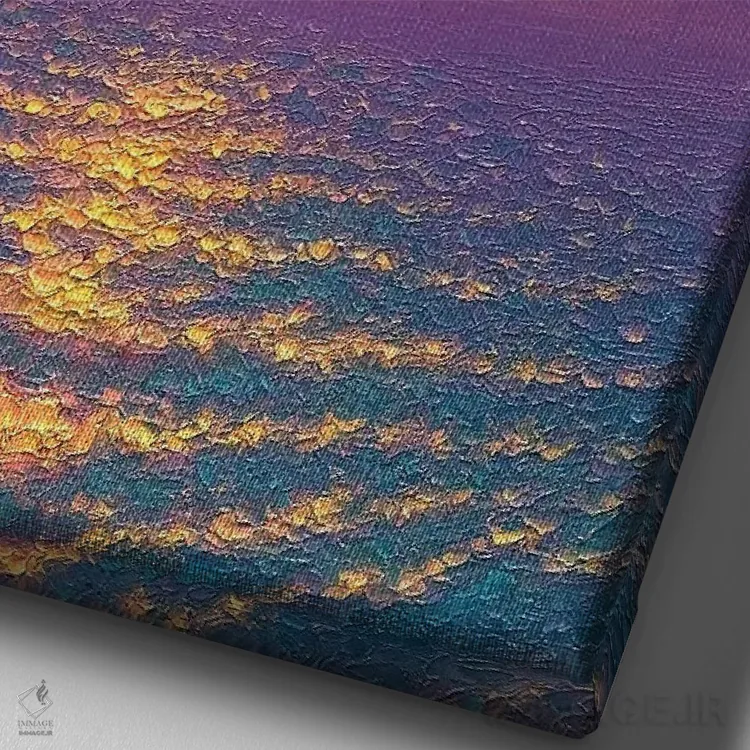 تابلو دکوراتیو منظره دریا 24 اثر دمیتری اولین - نمای نزدیک بافت بوم