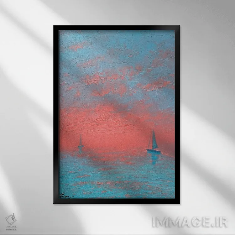 تابلو دکوراتیو طلوع جدید I اثر دمیتری اولین - نمای قابدار مشکی