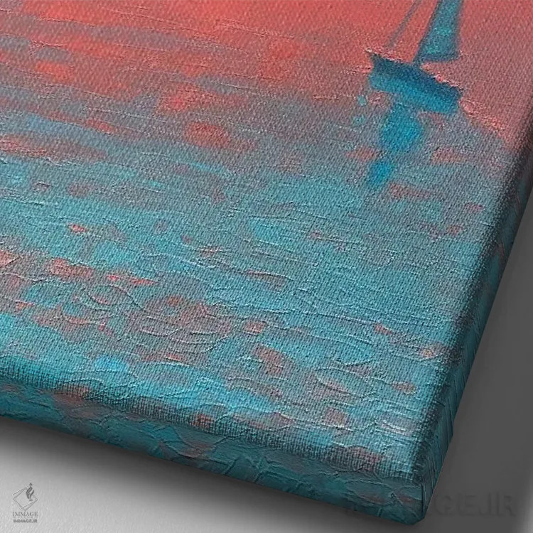 تابلو دکوراتیو طلوع جدید I اثر دمیتری اولین - نمای نزدیک بافت بوم