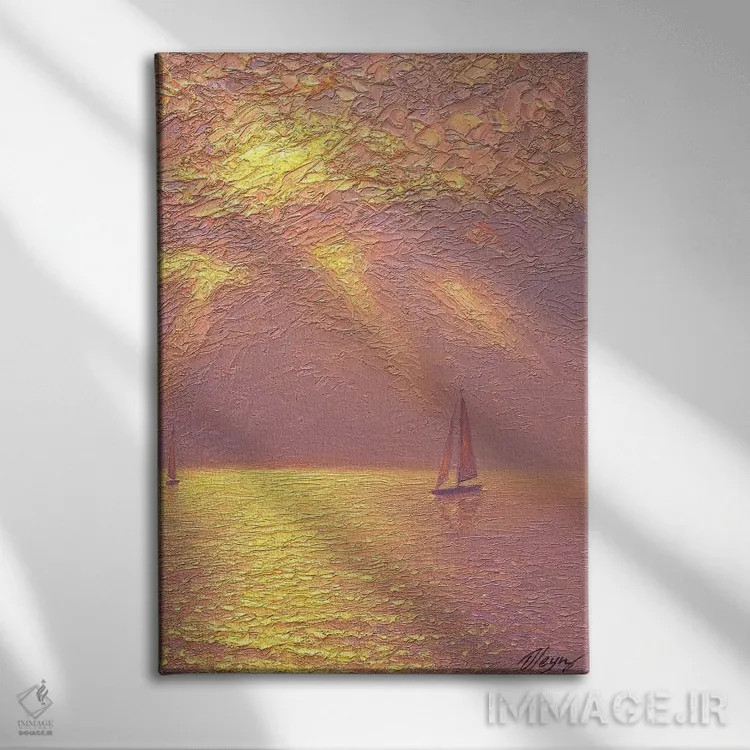 تابلو دکوراتیو دریا LXVIII اثر دمیتری اولین - نمای روبهرو روی دیوار