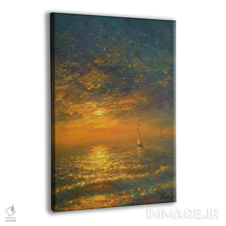 تابلو دکوراتیو دریا IV اثر دمیتری اولین - نمای پرسپکتیو محصول