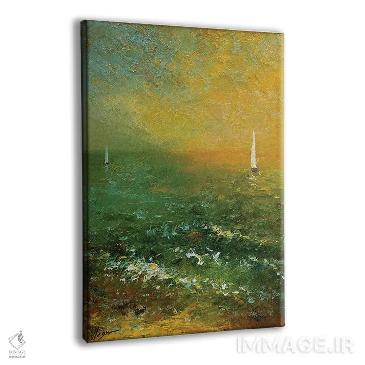 تابلو دکوراتیو دریا هشتم اثر دمیتری اولین - نمای پرسپکتیو محصول