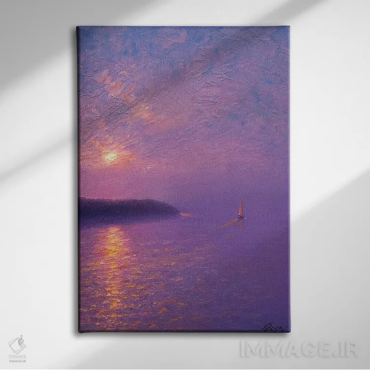 تابلو کلاسیک دریا دهم اثر دمیتری اولین - نمای روبهرو روی دیوار