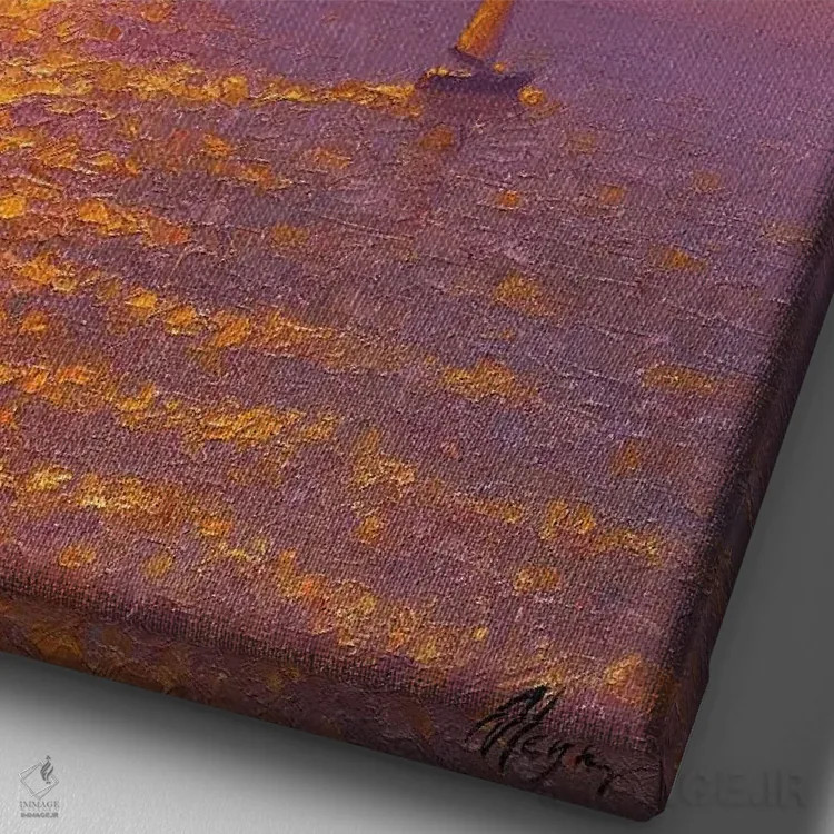 تابلو کلاسیک دریا یازدهم اثر دمیتری اولین - نمای نزدیک بافت بوم