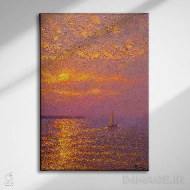 تابلو کلاسیک دریا یازدهم اثر دمیتری اولین - نمای روبهرو روی دیوار