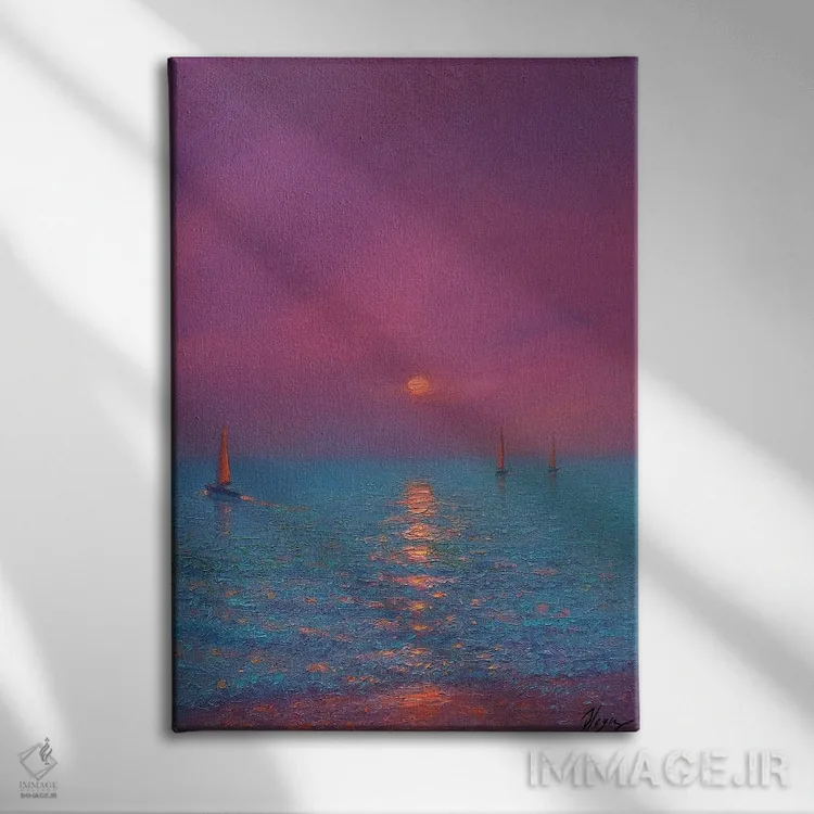 تابلو کلاسیک دریا هفدهم اثر دمیتری اولین - نمای روبهرو روی دیوار