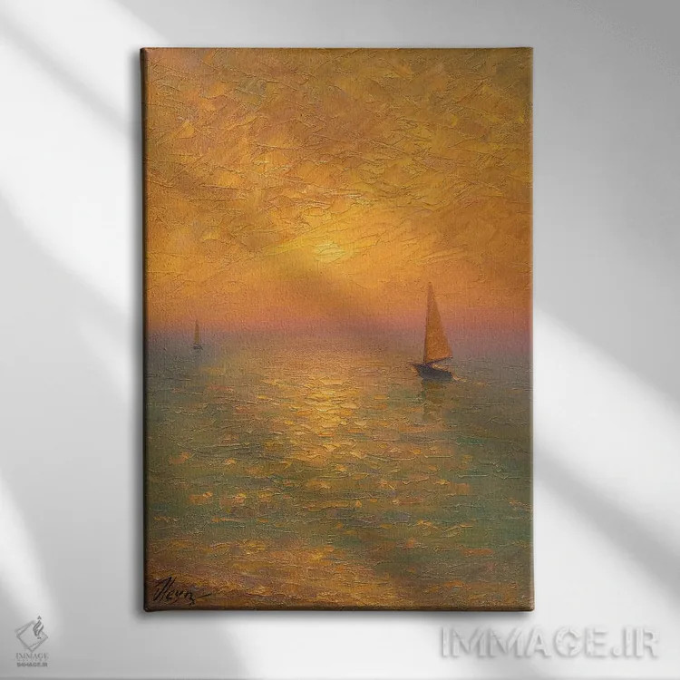 تابلو کلاسیک دریا هجدهم اثر دمیتری اولین - نمای روبهرو روی دیوار