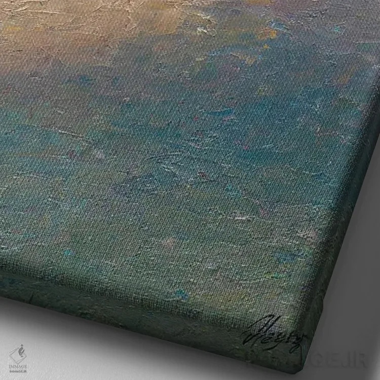 تابلو کلاسیک عصر هشتم اثر دمیتری اولین - نمای نزدیک بافت بوم