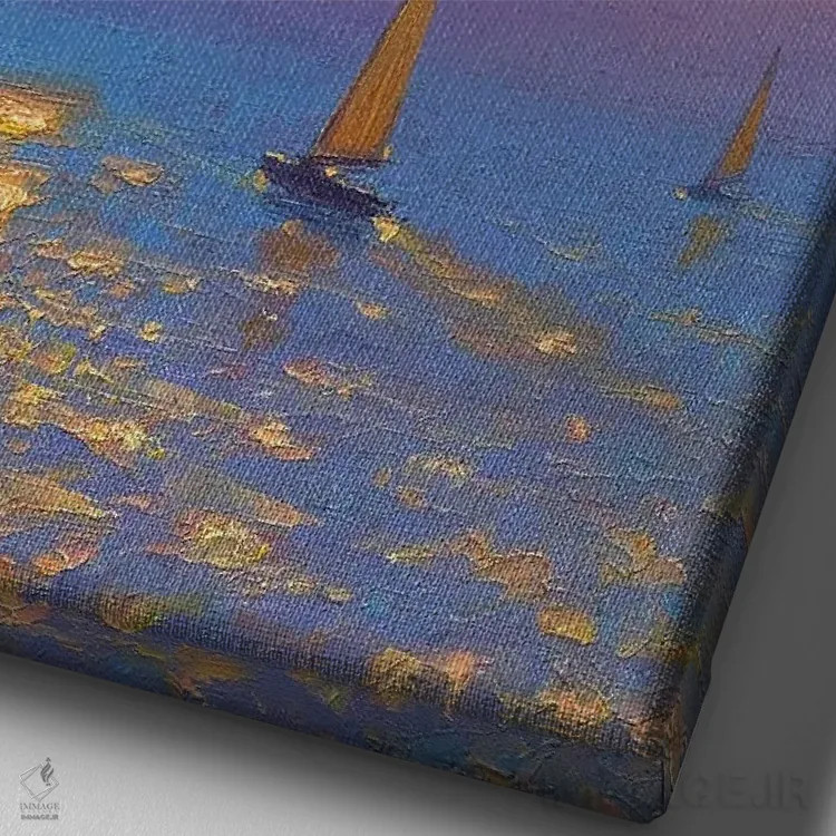 تابلو کلاسیک دریا بیست و هشتم اثر دمیتری اولین - نمای نزدیک بافت بوم