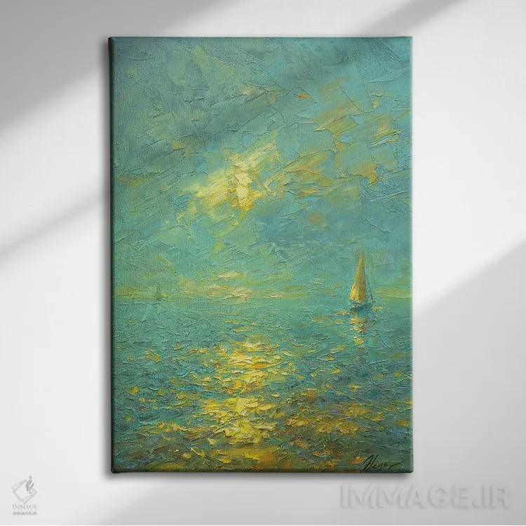 تابلو کلاسیک عصر نهم اثر دمیتری اولین - نمای روبهرو روی دیوار