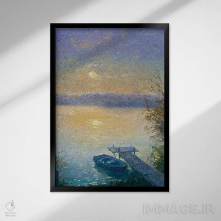 تابلو دکوراتیو عصر هفتم اثر دمیتری اولین - نمای قابدار مشکی