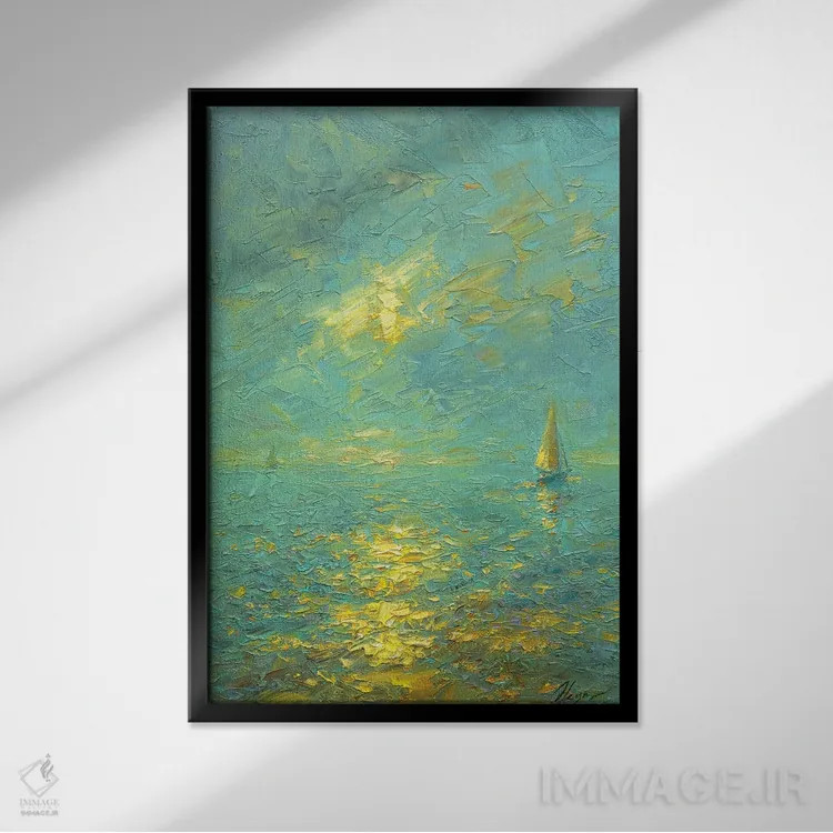 تابلو کلاسیک عصر نهم اثر دمیتری اولین - نمای قابدار مشکی