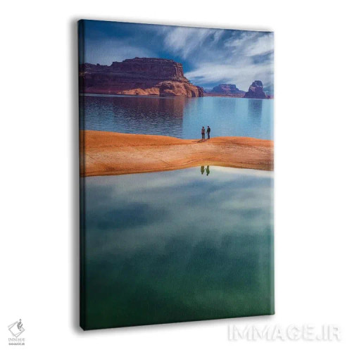 تابلو دکوراتیو زوج تنها، دریاچه پاول، منطقه تفریحی گلن کنیون، یوتا، آمریکا اثر دان پاولسون - نمای پرسپکتیو محصول