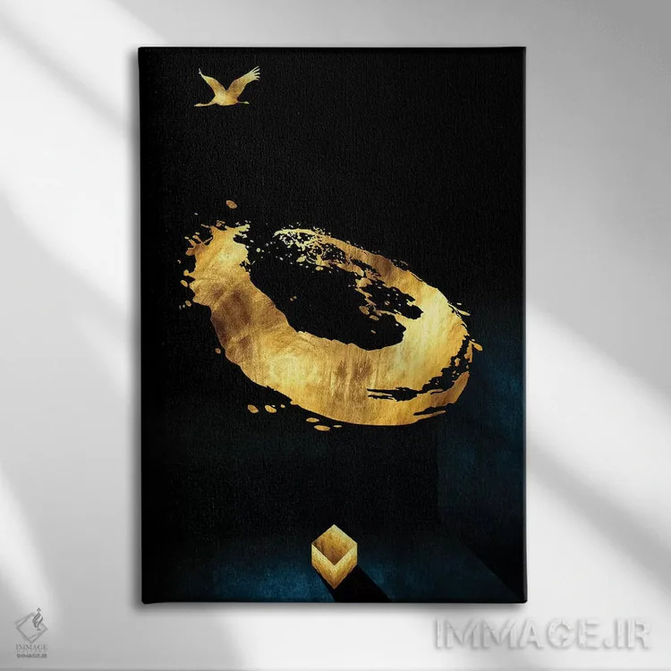 تابلو مینیمال هایکوی شماره ۶ اثر دافنه هوراو - نمای روبهرو روی دیوار