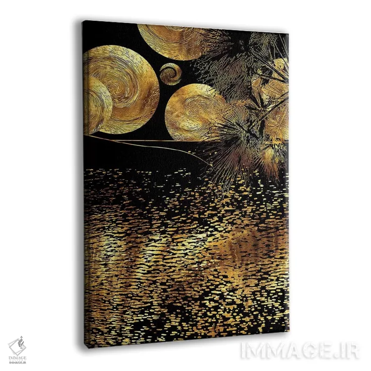 تابلو انتزاعی شب پرستاره اثر دافنه هوراو - نمای پرسپکتیو محصول