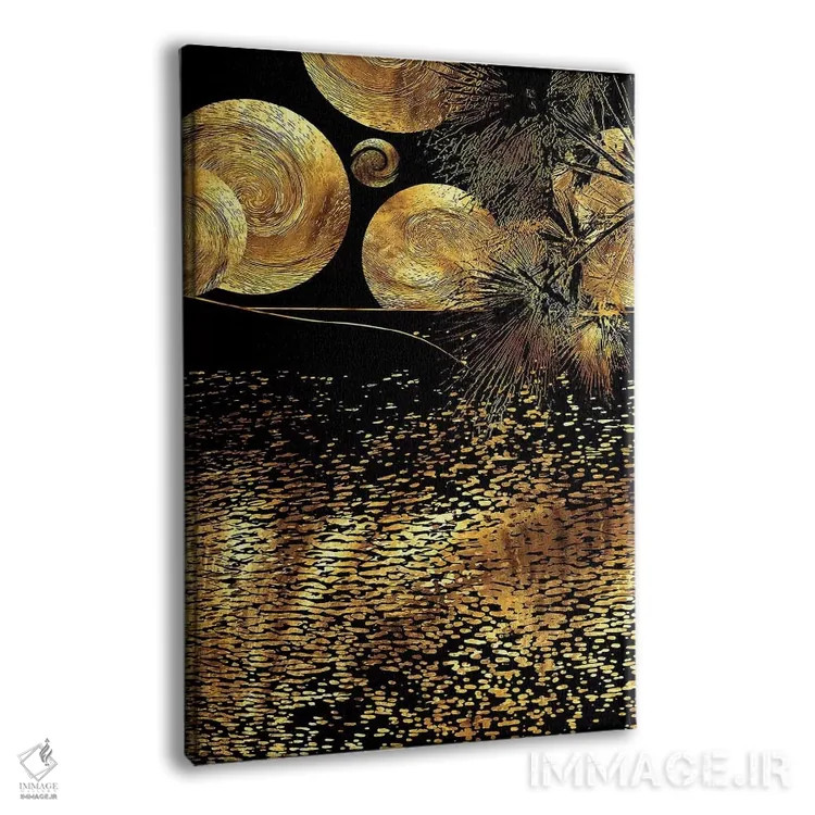 تابلو انتزاعی شب پرستاره اثر دافنه هوراو - نمای پرسپکتیو محصول