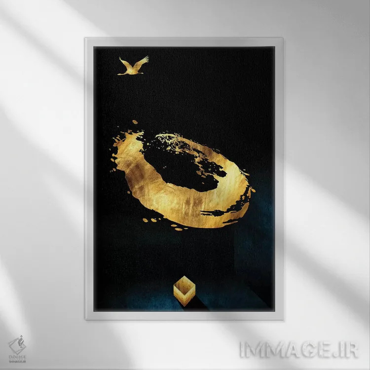 تابلو مینیمال هایکوی شماره ۶ اثر دافنه هوراو - نمای قابدار سفید