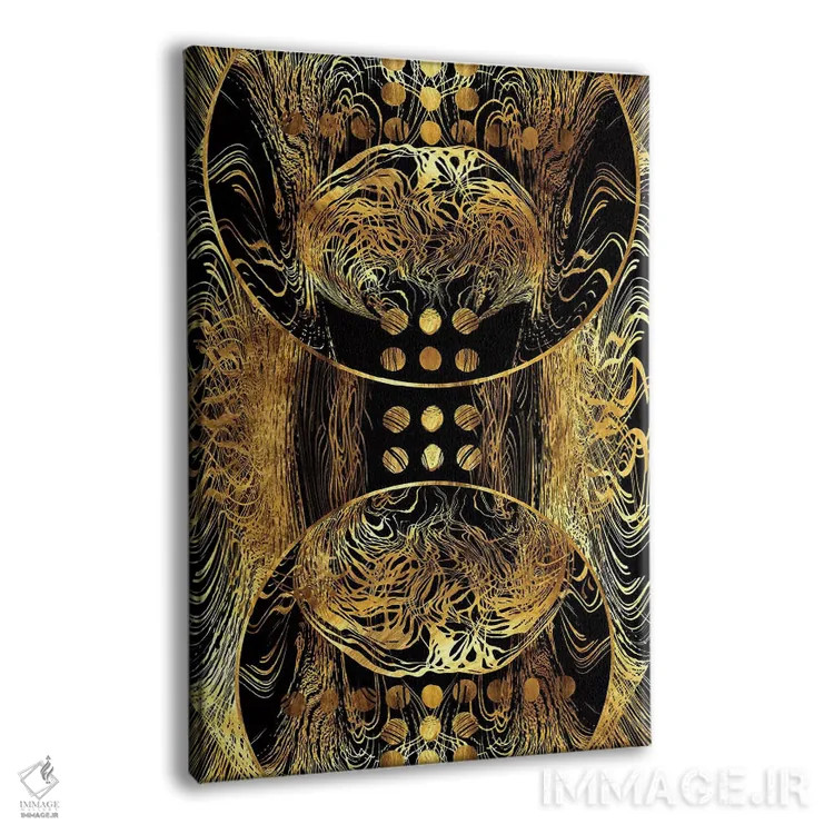 تابلو انتزاعی ماه طلوع کننده سوم اثر دافنه هوراو - نمای پرسپکتیو محصول