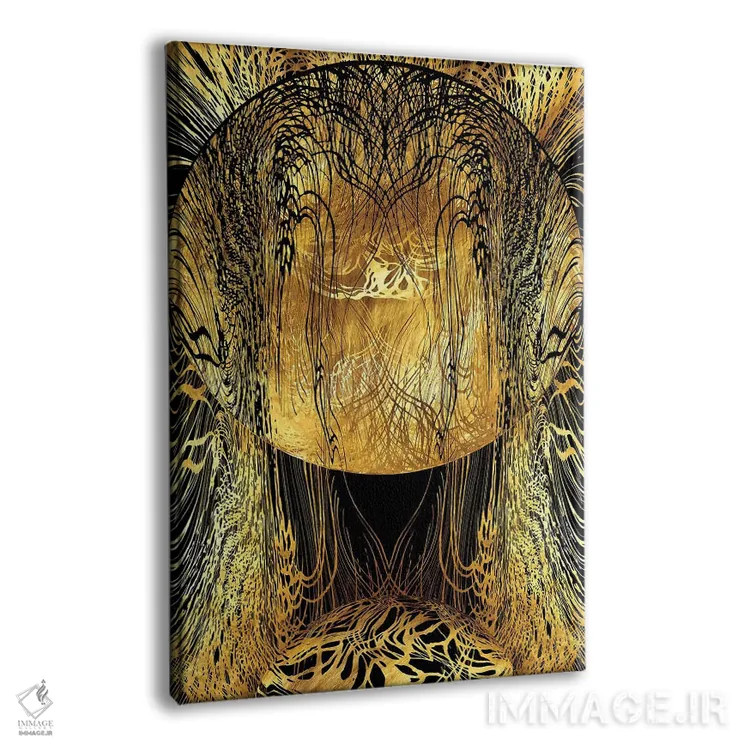 تابلو انتزاعی ماه طلوع کننده نهم اثر دافنه هوراو - نمای پرسپکتیو محصول