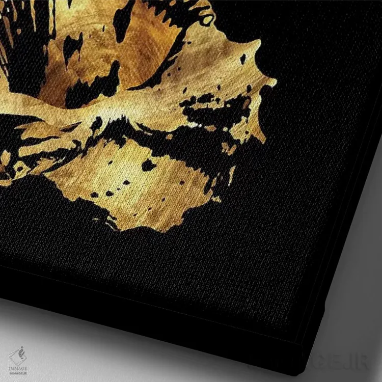 تابلو مدرن پرواز اثر دافنه هوراو - نمای نزدیک بافت بوم