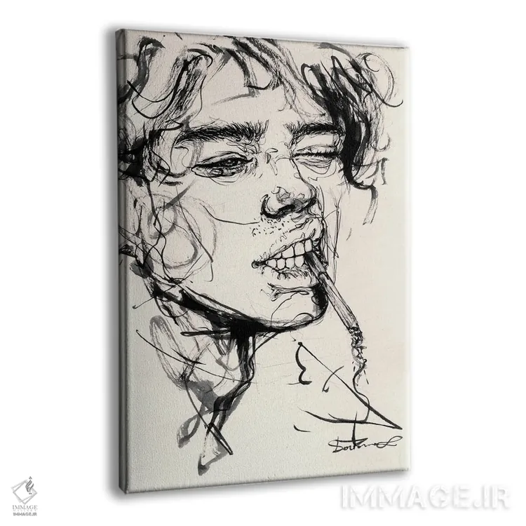 تابلو دکوراتیو سیگار کشیدن اثر دوریانا پوپا - نمای پرسپکتیو محصول