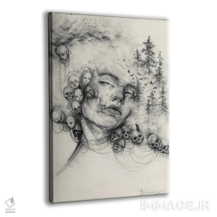 تابلو دکوراتیو جایی اثر دوریانا پوپا - نمای پرسپکتیو محصول