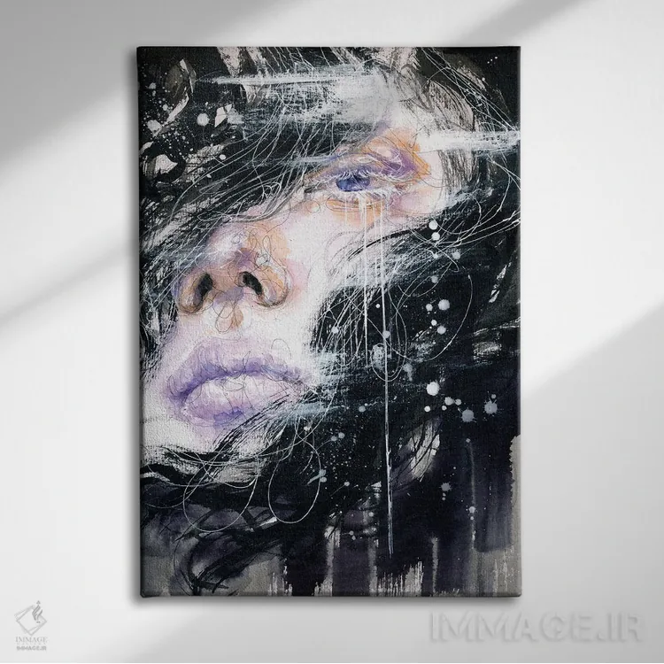 تابلو دکوراتیو برف اثر دوریانا پوپا - نمای روبهرو روی دیوار