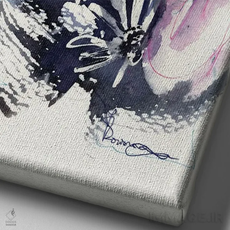 تابلو دکوراتیو بهار اثر دوریانا پوپا - نمای نزدیک بافت بوم