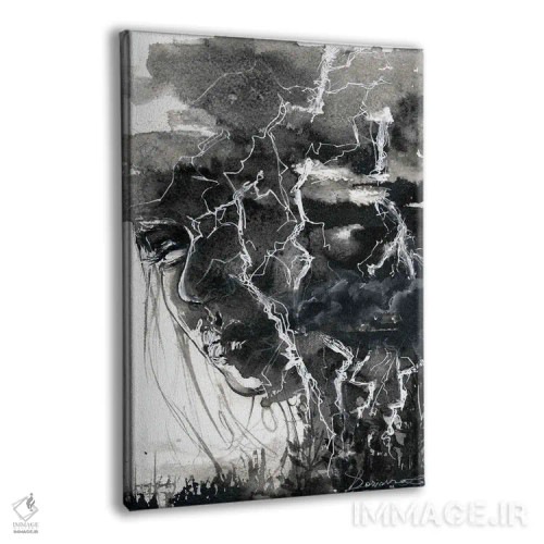 تابلو دکوراتیو رعد اثر دوریانا پوپا - نمای پرسپکتیو محصول