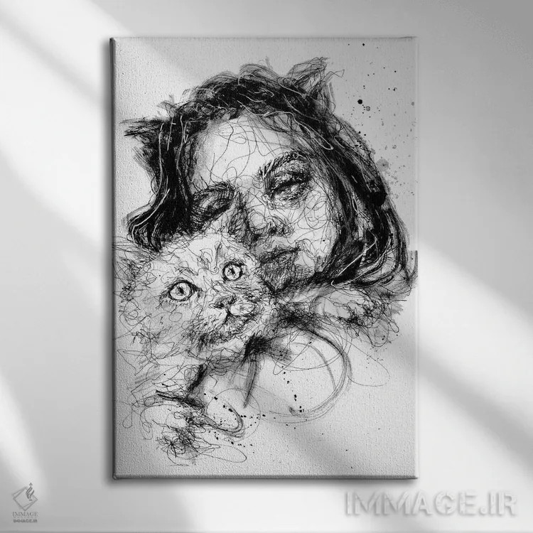 تابلو دکوراتیو گنج اثر دوریانا پوپا - نمای روبهرو روی دیوار