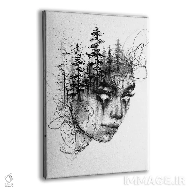 تابلو دکوراتیو وحشی اثر دوریانا پوپا - نمای پرسپکتیو محصول