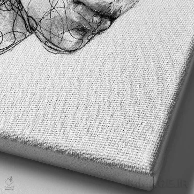 تابلو دکوراتیو وحشی اثر دوریانا پوپا - نمای نزدیک بافت بوم