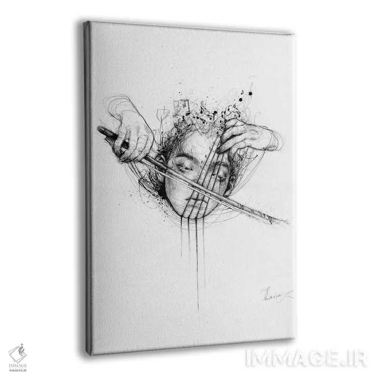 تابلو دکوراتیو بازی ام بده اثر دوریانا پوپا - نمای پرسپکتیو محصول