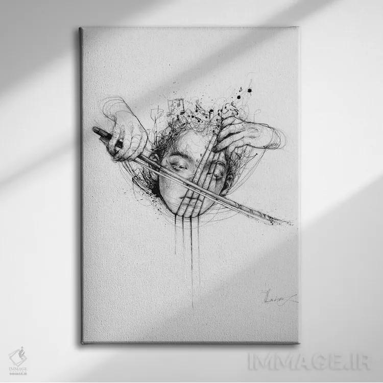تابلو دکوراتیو بازی ام بده اثر دوریانا پوپا - نمای روبهرو روی دیوار