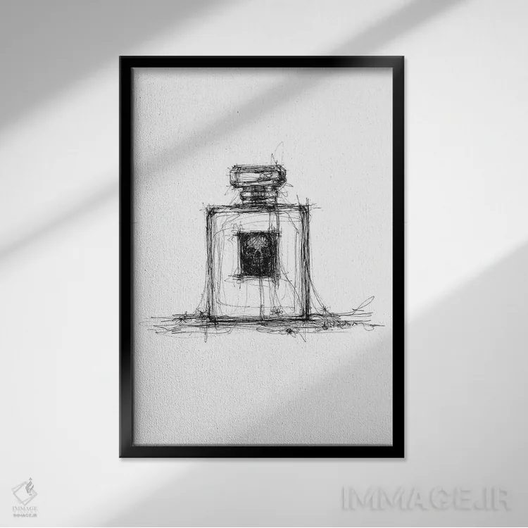 تابلو دکوراتیو سم اثر دوریانا پوپا - نمای قابدار مشکی