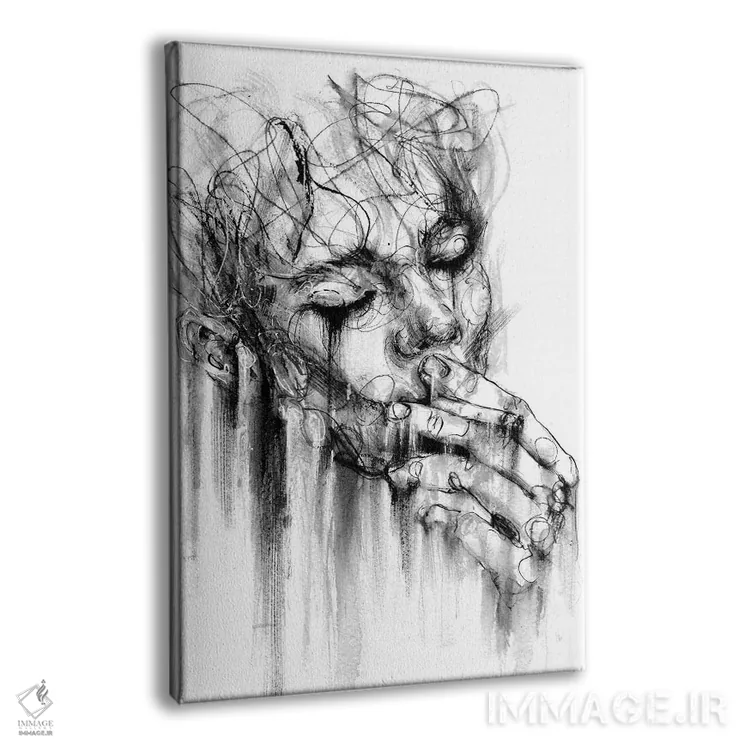 تابلو دکوراتیو خاکستر اثر دوریانا پوپا - نمای پرسپکتیو محصول