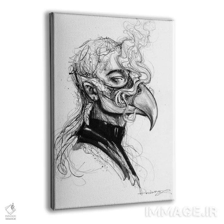 تابلو دکوراتیو عقاب اثر دوریانا پوپا - نمای پرسپکتیو محصول