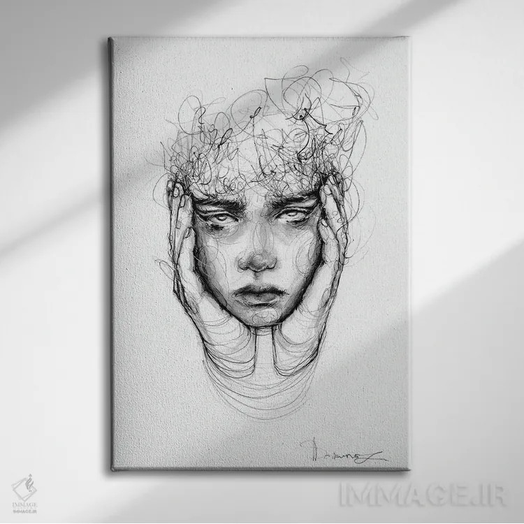 تابلو دکوراتیو خرچنگ وار اثر دوریانا پوپا - نمای روبهرو روی دیوار