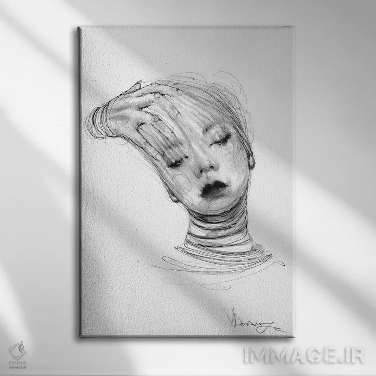 تابلو دکوراتیو فراموش کردن اثر دوریانا پوپا - نمای روبهرو روی دیوار