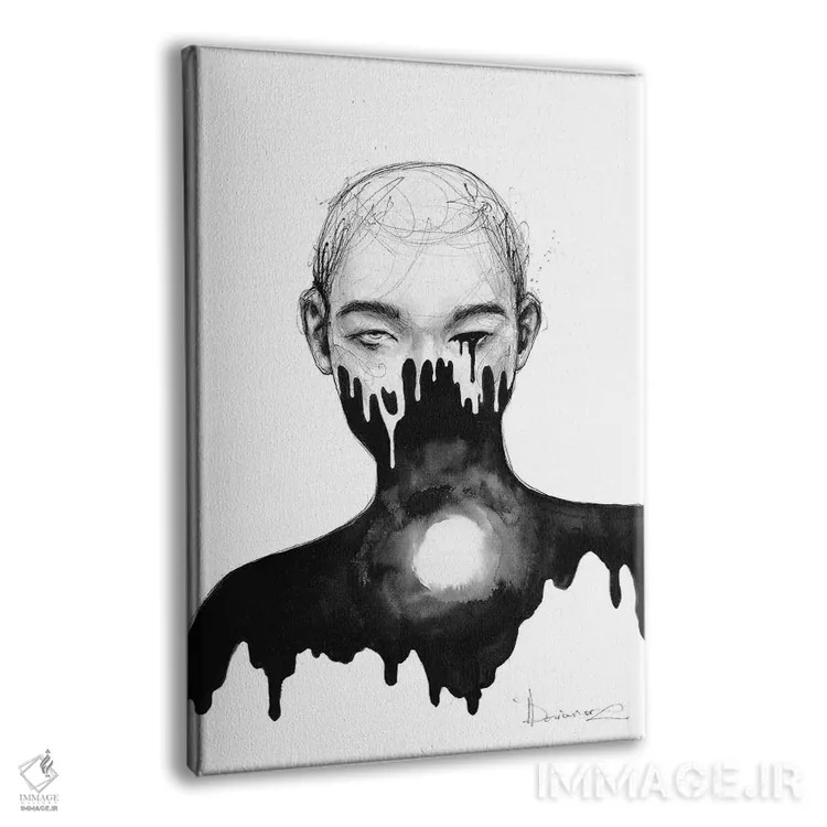 تابلو دکوراتیو خالی اثر دوریانا پوپا - نمای پرسپکتیو محصول