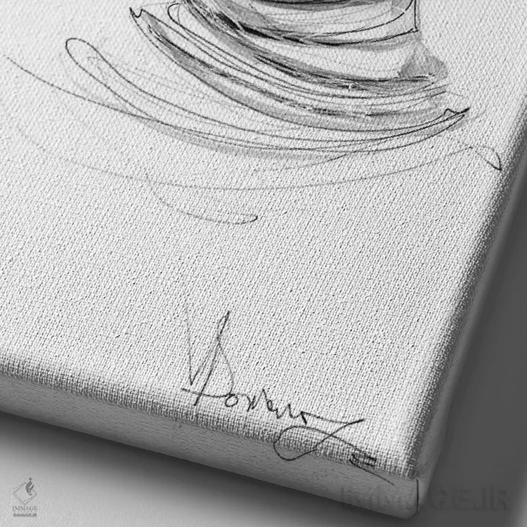 تابلو دکوراتیو فراموش کردن اثر دوریانا پوپا - نمای نزدیک بافت بوم