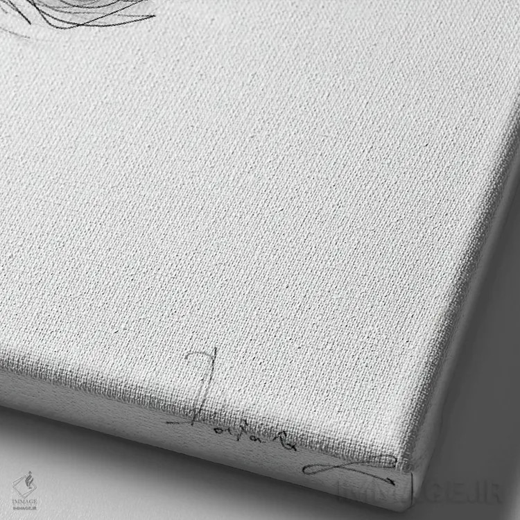 تابلو دکوراتیو یگانه اثر دوریانا پوپا - نمای نزدیک بافت بوم