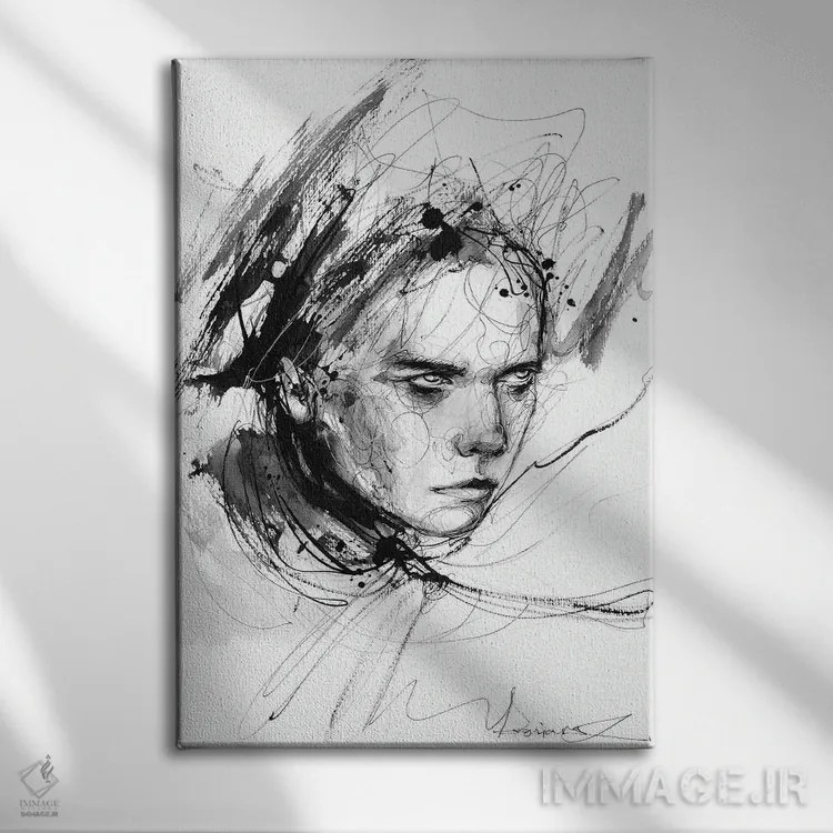 تابلو دکوراتیو شور اثر دوریانا پوپا - نمای روبهرو روی دیوار