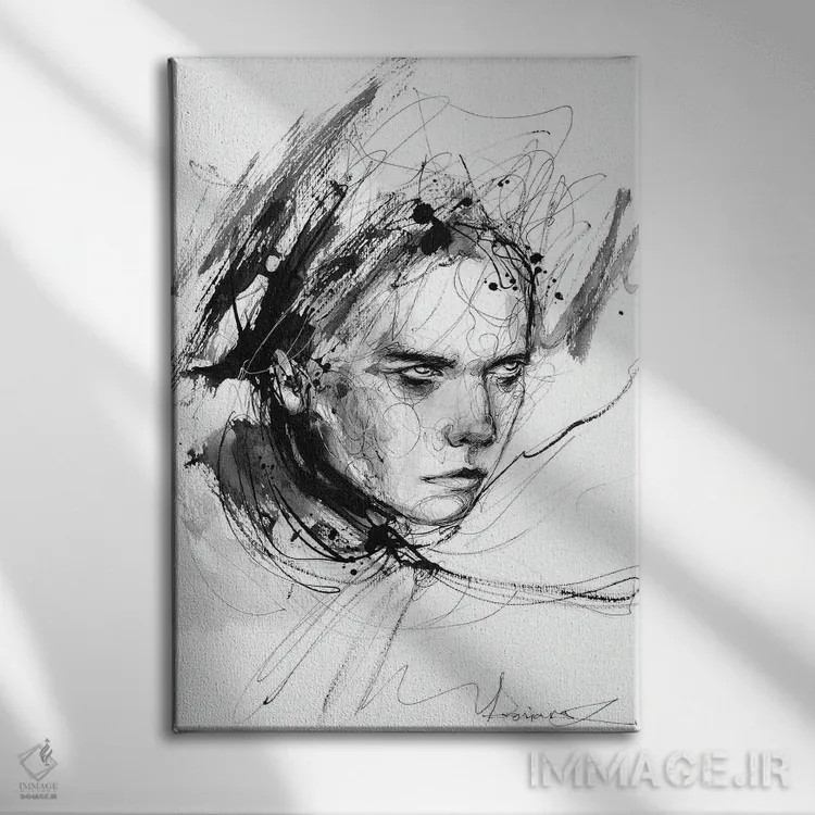 تابلو دکوراتیو شور اثر دوریانا پوپا - نمای روبهرو روی دیوار